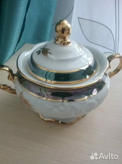 Чайный сервиз чехословацкий новый. Бренд carlsbad