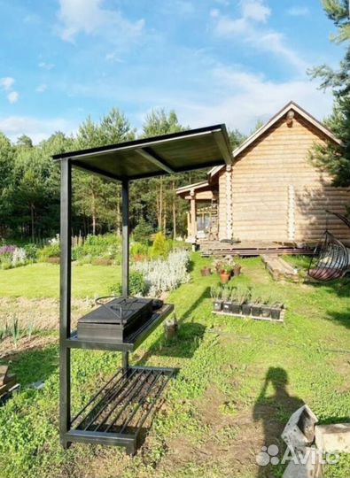 Мангал в стиле лофт