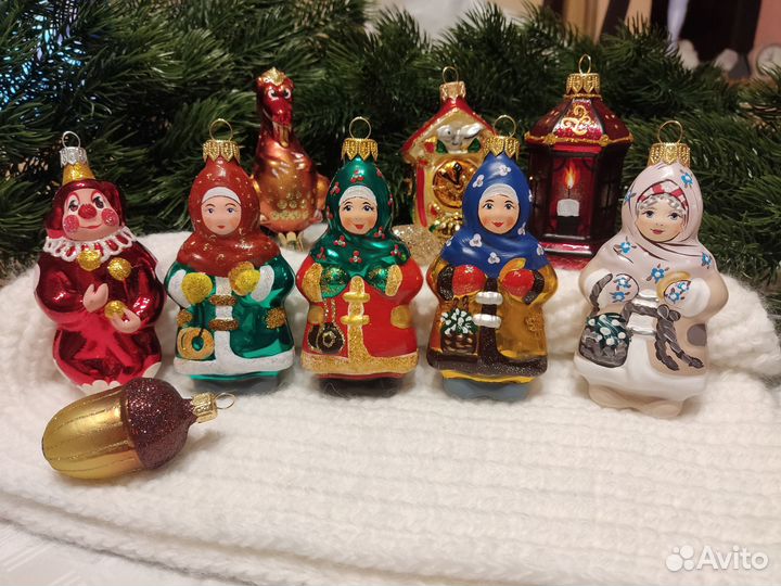 Елочные игрушки стекло