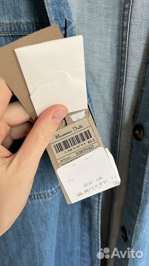 Джинсовая рубашка massimo dutti