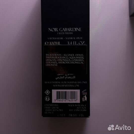 Духи laurent mazzone noir gabardine