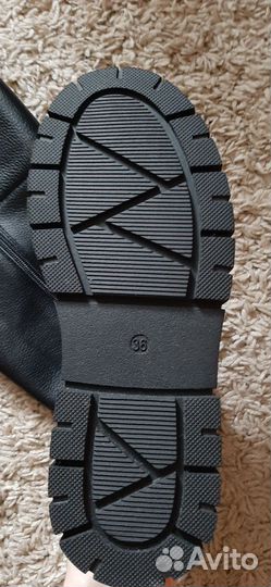 Ботфорты на полную ножку 36 натуральные