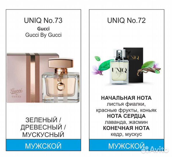 Gucci by Gucci Европейские номерные духи Uniq 50ml