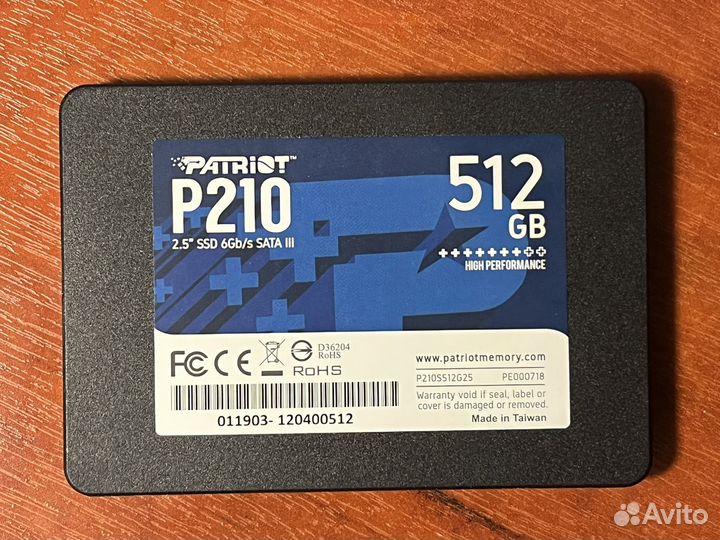 SSD Patriot 512GB