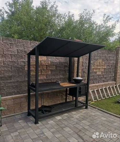 Мангал в стиле лофт