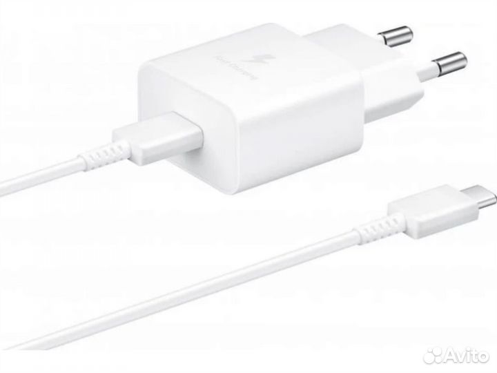 Сетевое зарядное устройство Samsung 15W Type-C Бел
