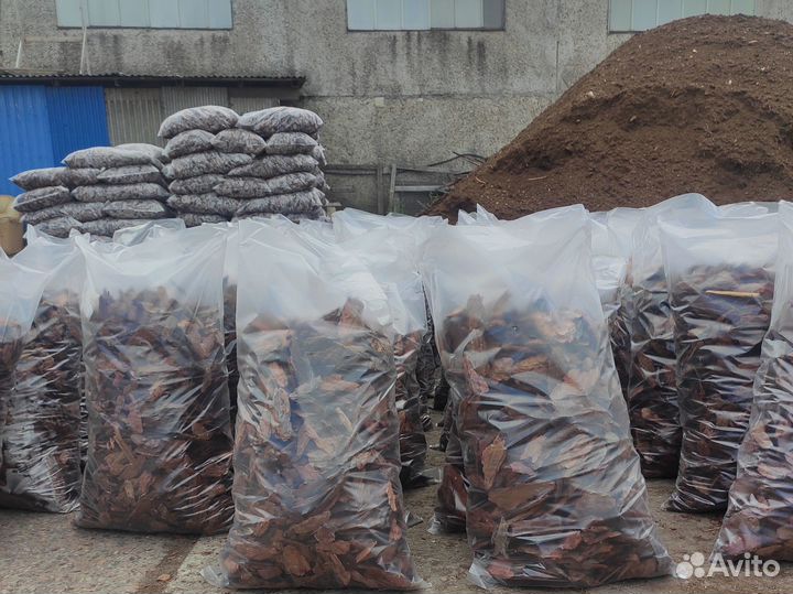 Кора лиственницы в мешках с доставкой