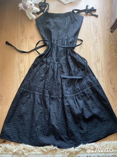 Сарафан хлопок 100% черный Topshop S