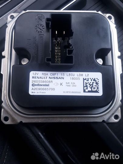 Блок фары рено каптюр