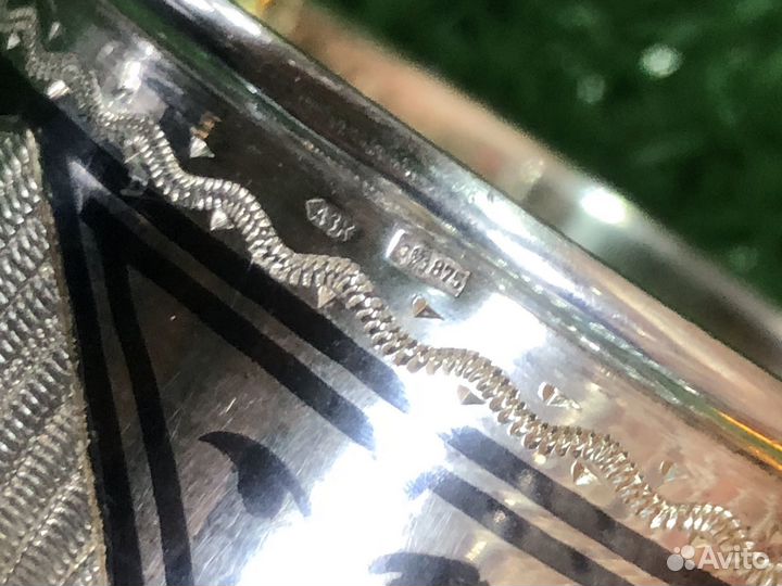 Z.8157 рюмки серебро 875 кубачи (70гр х2)