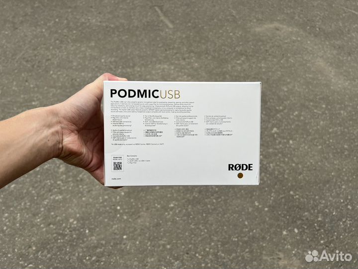 Микрофон rode PodMic USB, динамический, USB-C
