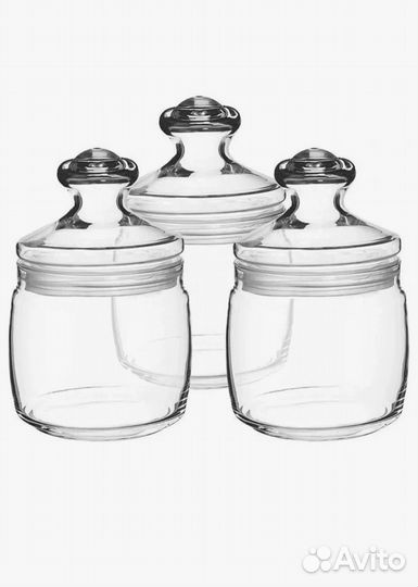 Набор банок для сыпучих продуктов Cesni, 500 мл