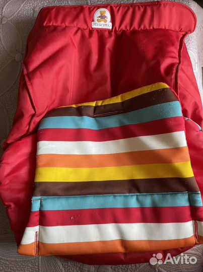 Чехол на коляску + матрасик