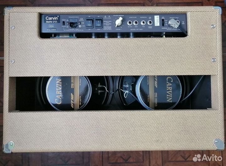 Ламповый гитарный комбоусилитель carvin 212 belair