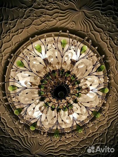 Люстра потолочная хрустальная