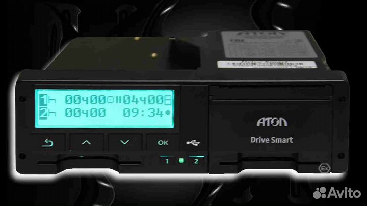 Автомобильный тахограф Atol Drive, с скзи