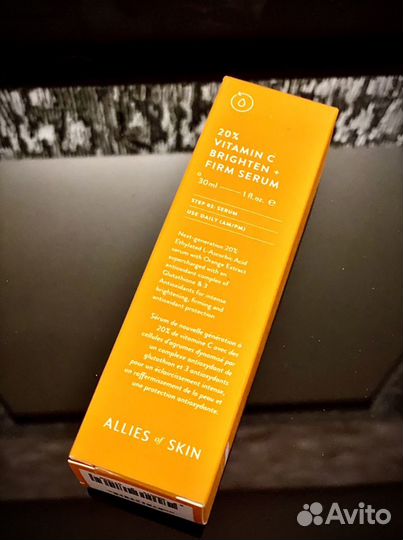 Allies of skin 20 vitamin c brighten firm serum