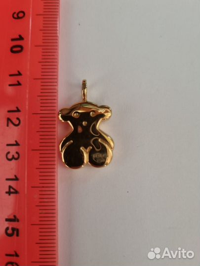 Tous оригинал золото 750 кулон подвеска