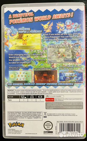Pokemon Mystery Dungeon Nintendo Switch