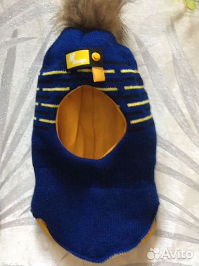 Шапка шлем для мальчика новый зимний