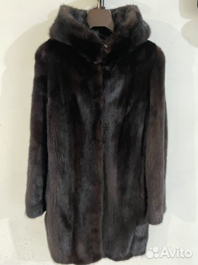 Шуба норка цельная р-р 44-46