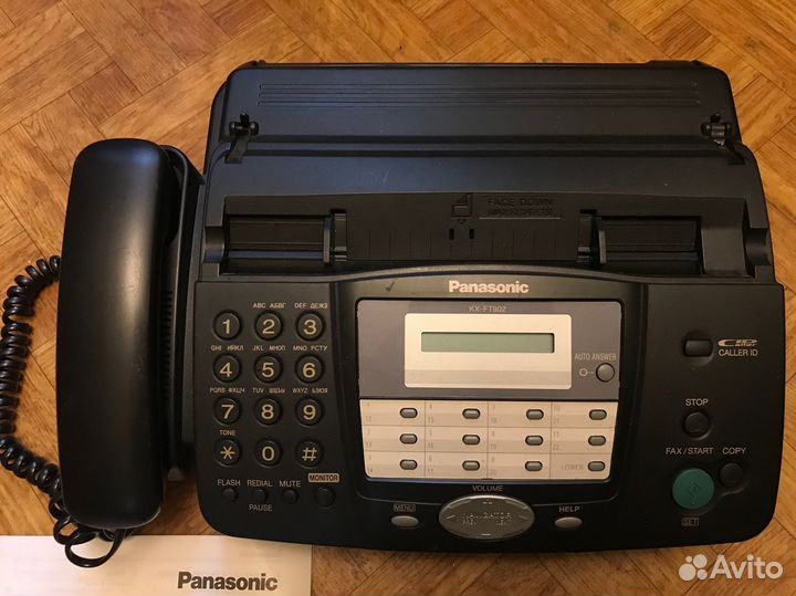 Факс Panasonic KX-FT902RU с бумагой, проводами