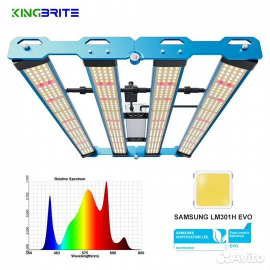 LED светильник 240w Samsung lm301h EVO + Osram 660