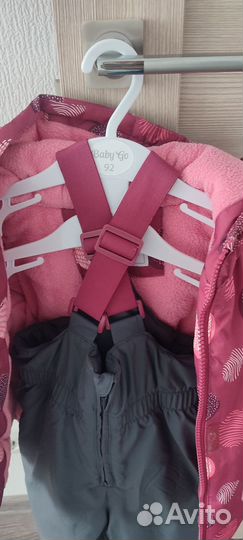 Зимний костюм для девочки 92