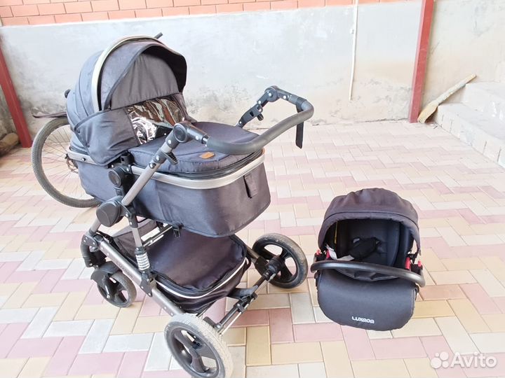 Коляска luxmom 3 в 1 бу