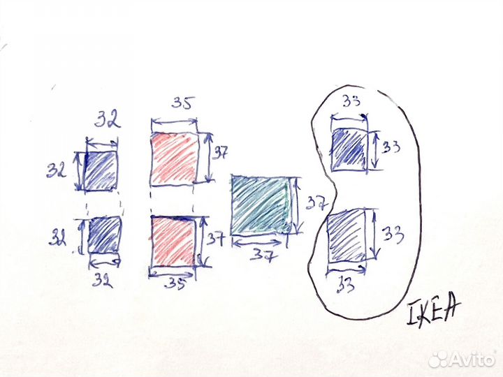 Декоративные подушки без навлочки(ikea)
