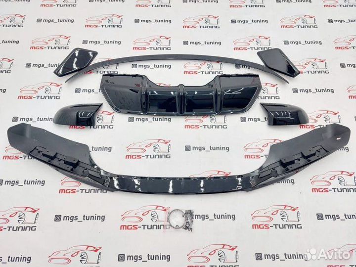 Обвес MP черный на BMW X6 F16 + Спойлер и зеркала