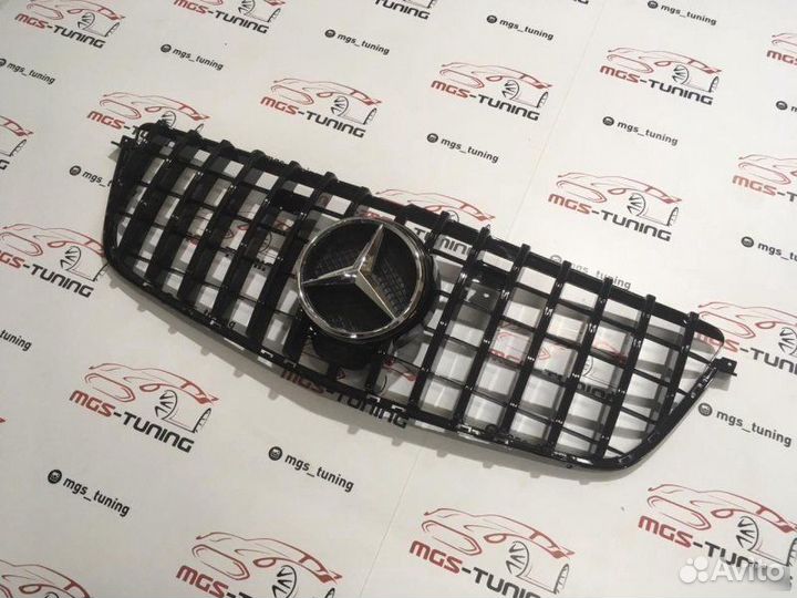 Решетка на Mercedes GL-class X166 GT Хром звезда