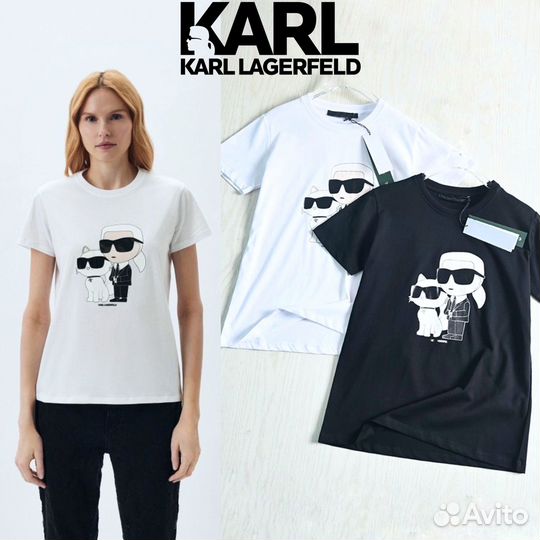 Футболка женская karl lagerfeld XS S M L