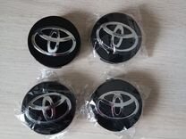 Колпачки на литые диски Toyota 62 мм черный