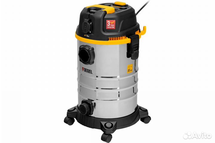 Пылесос строительный RVC30 1400Вт, бак 30л, шланг