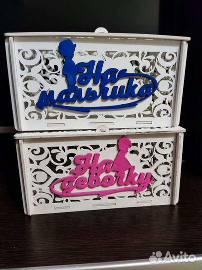 Шкатулка свадебная на мальчика и девочку