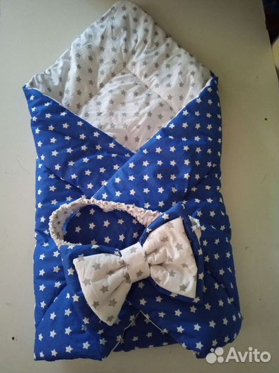 Конверт на выписку для мальчика летний