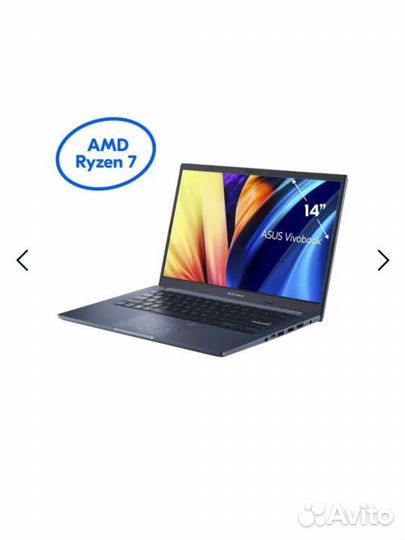 Asus новый 14/R7 4800/16gb/512gb/рст/гарантия