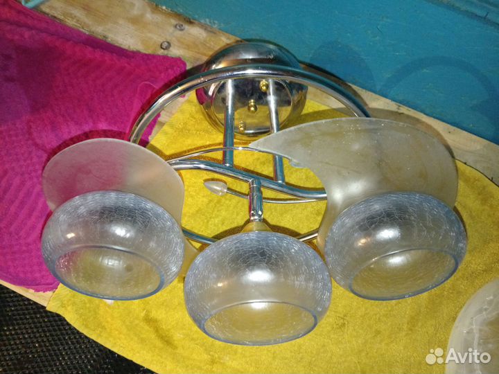 Люстра потолочная бу