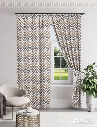 Шторы новые комплект 250*300