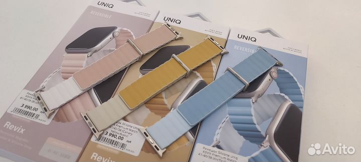 Ремешок Silicone uniq revix Premium 41/40/38 mm