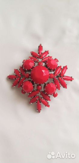 Брошь винтажная чехия