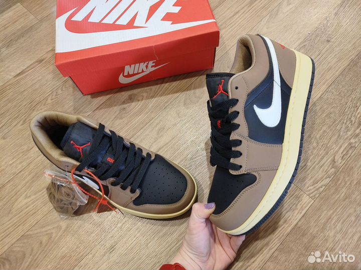 Кроссовки Nike air Jordan 1 low brown 41, 44