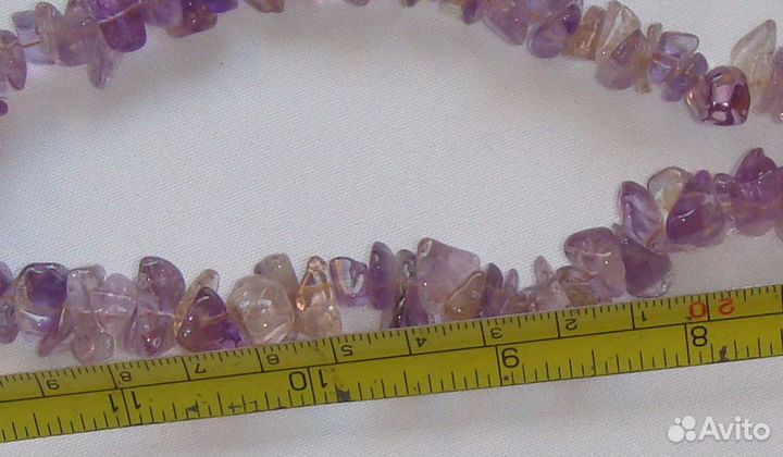 Аметист Бусы Колье Ожерелье Натуральный Камень