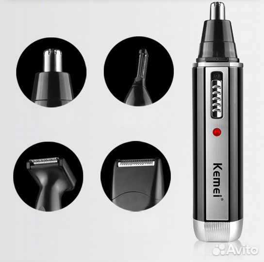 Триммер для стрижки волос kemei 6630 4 в 1. новый