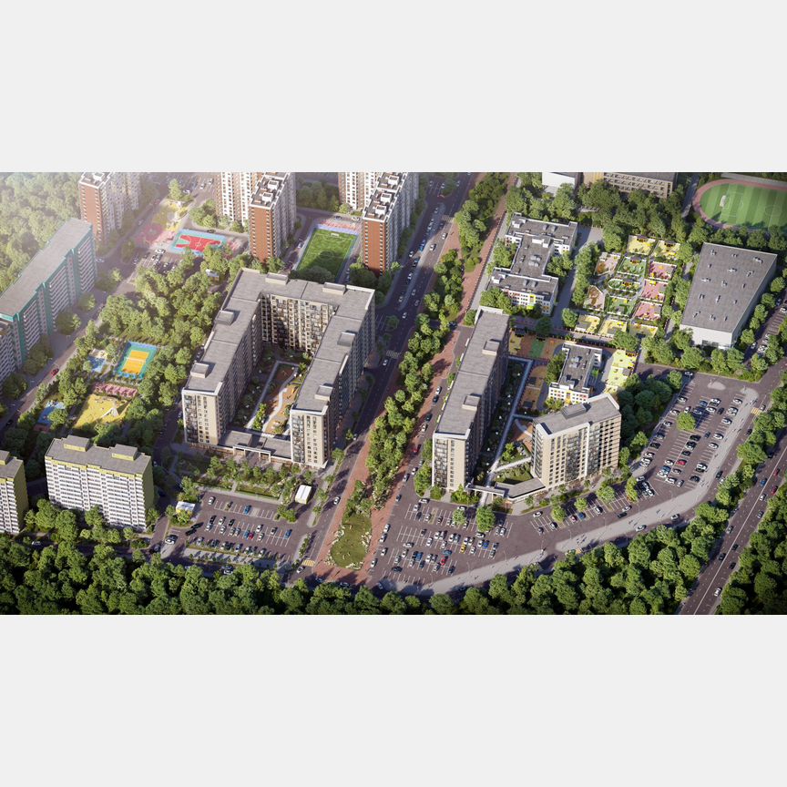 1-к. квартира, 44,6 м², 8/12 эт.