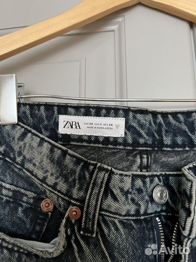 Джинсы zara на низкой посадке новые