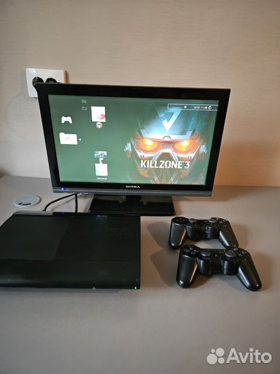 Sony playstation 3 super slim 500gb прошитая+игры