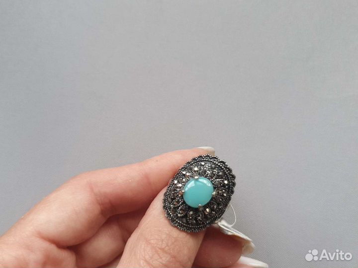 Кольцо с посеребрением