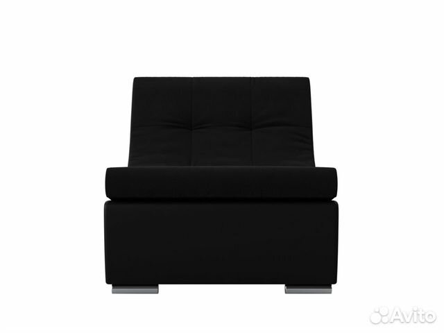 Модуль Монреаль кресло, микровельвет, черный, черн